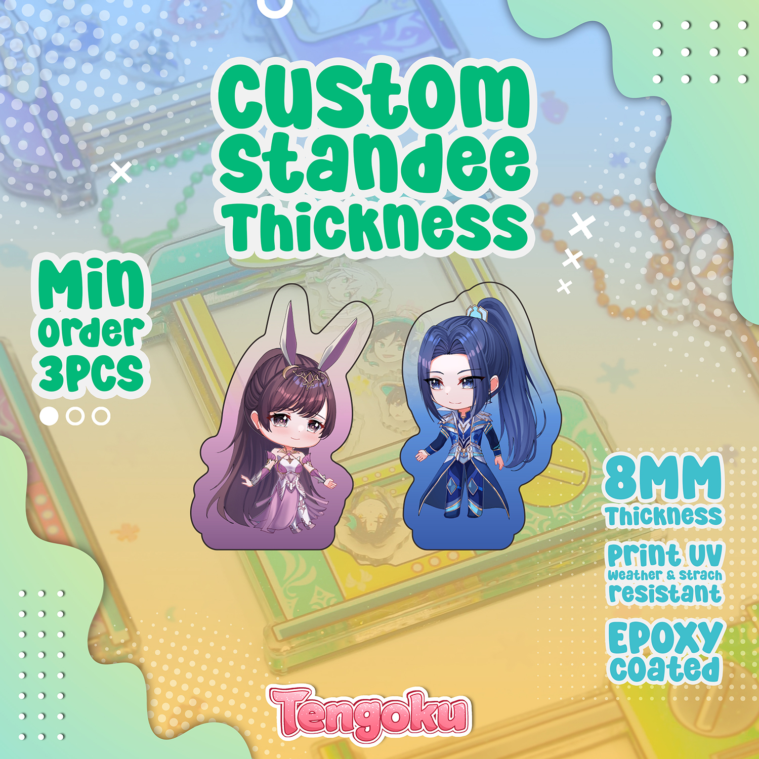 Standee Thickness  Figure Akrilik - Ukuran 5 cm